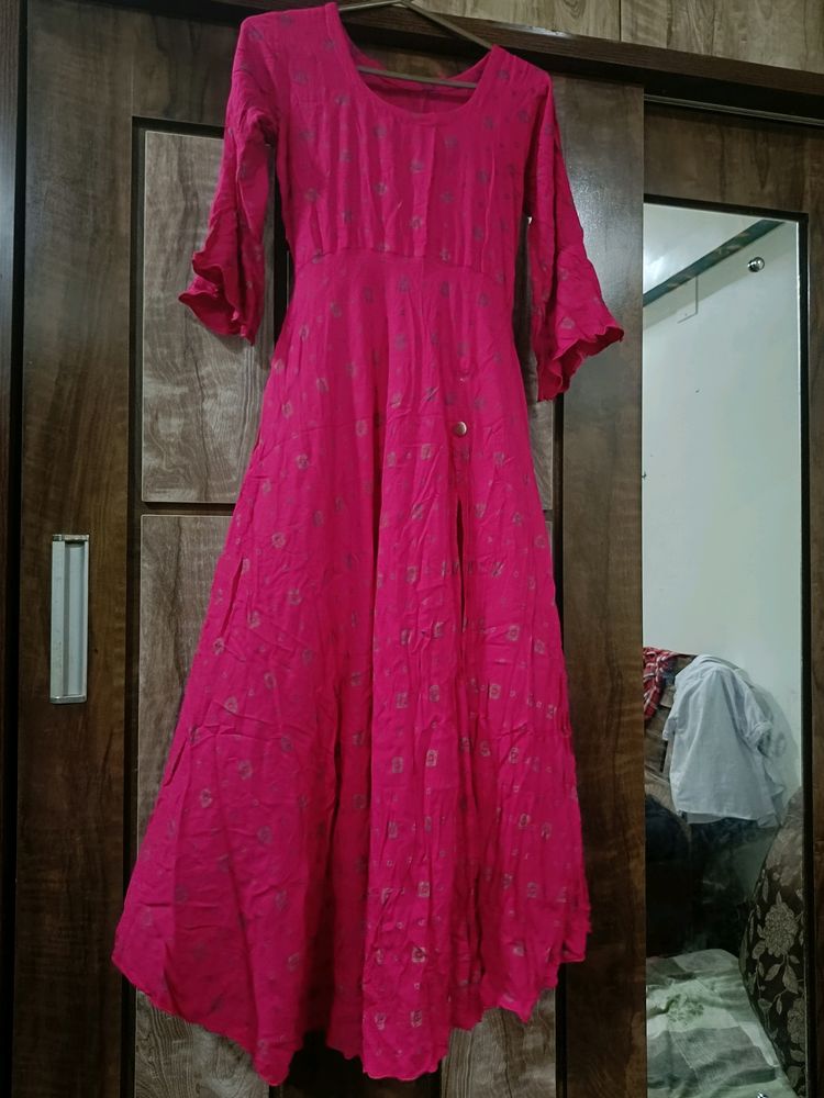 PURE RAYON LONG KURTA