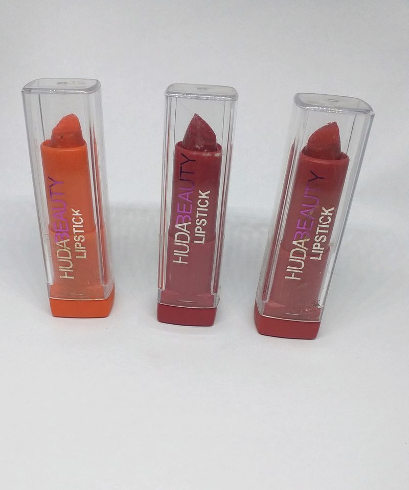 Huda beauty Lipstick Pack Of 3