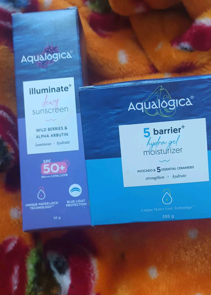 Combo Of Aqualogica Sunscreen And Moisturizer