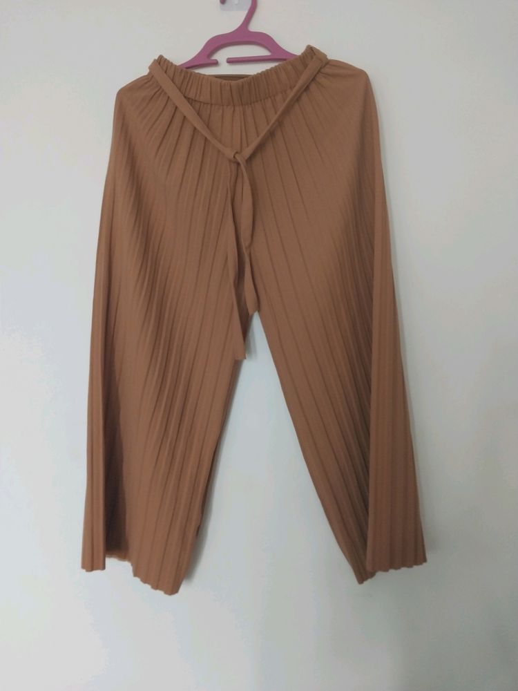 Insua Flared Khaki Palazzo