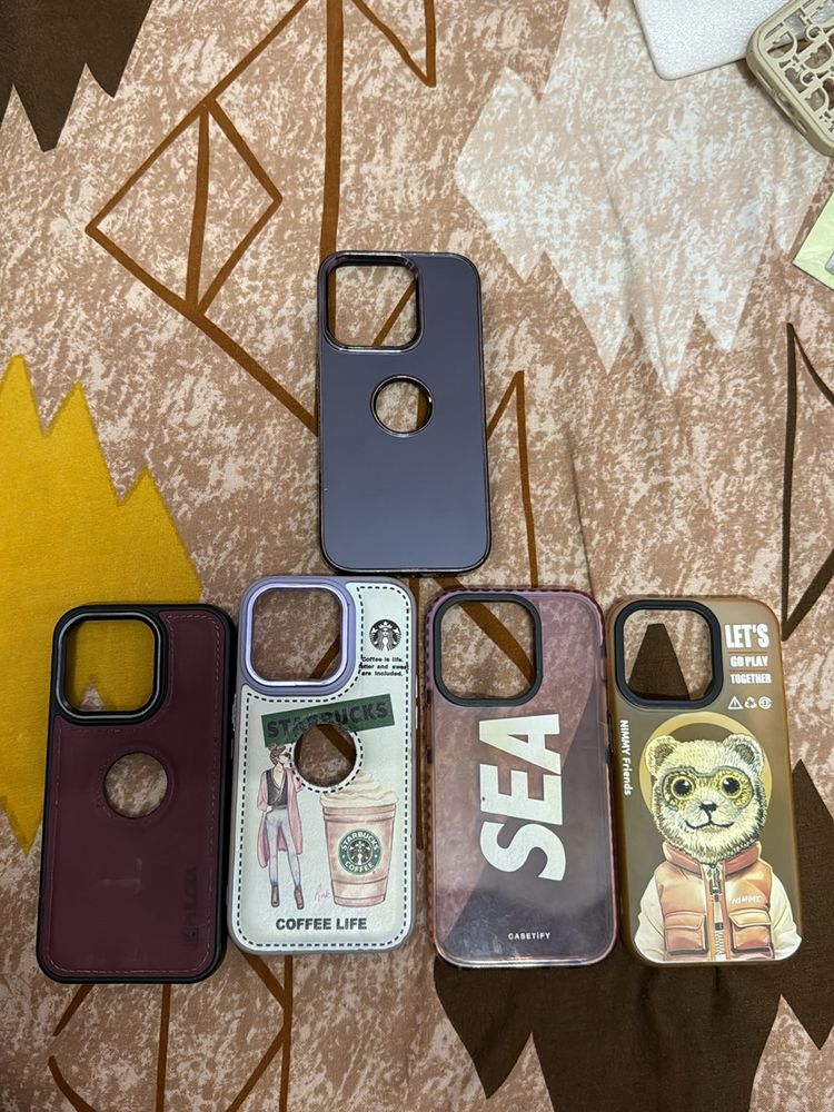 Combo Of Iphone 14 And 15 Pro Covers