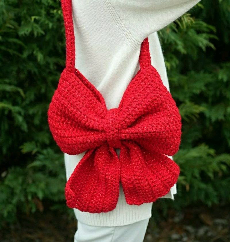 Red Bag With Bow