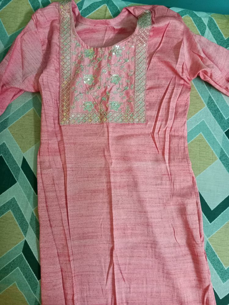 Pink Kurta.