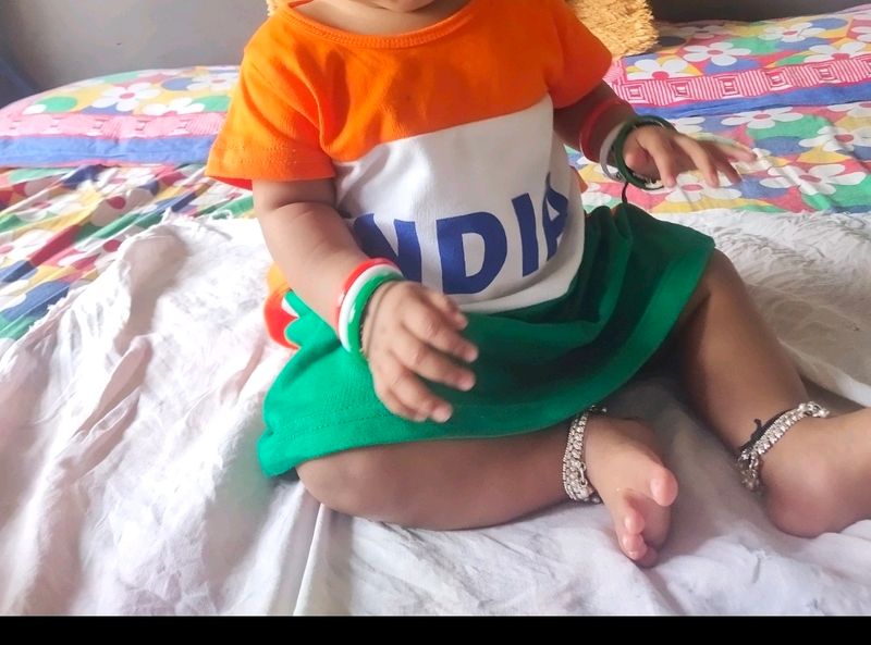 Republic Day Special Frok For Baby Girl