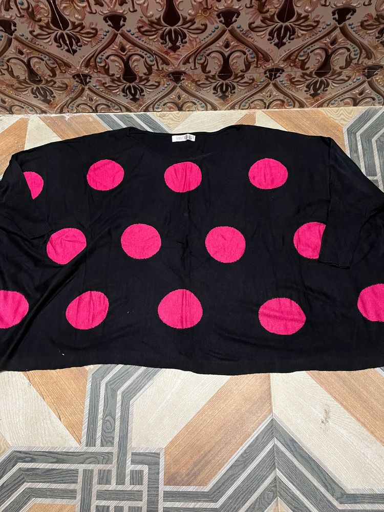 POLKA DOTS SWEATSHIRT