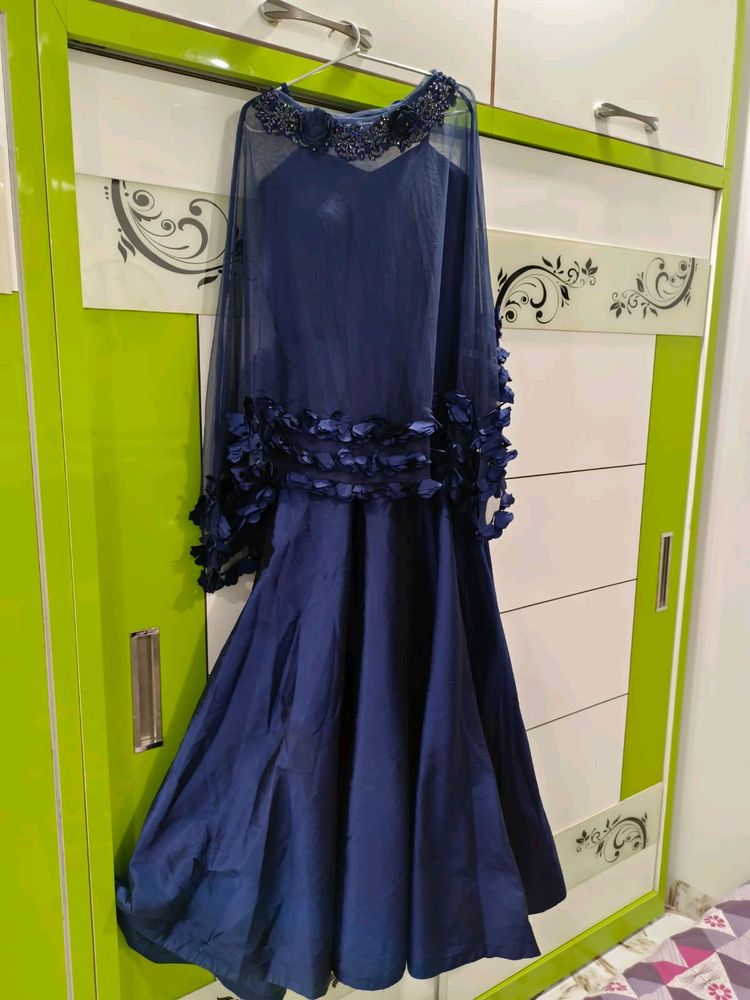 Royal Blue Party Wear Gown