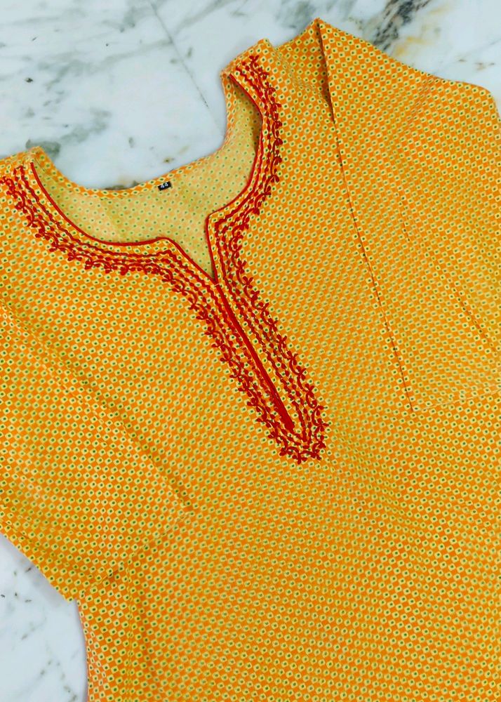 Yellow 💛 Kurta For Casual Wear