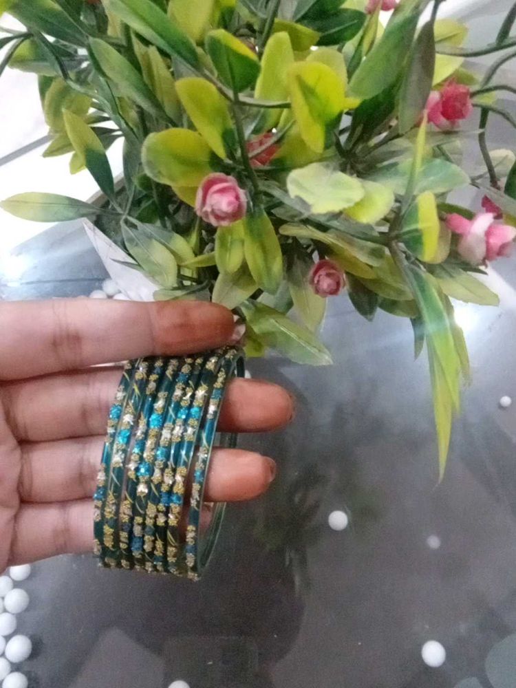 Beautiful Blue Bangles