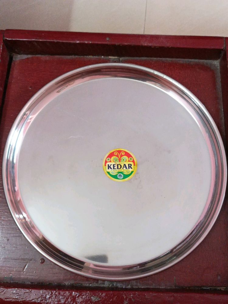 NEW BIG STAINLESS STEEL THALI