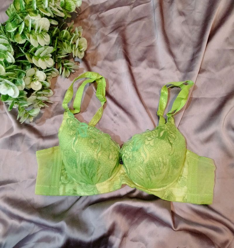 Fluorescent Green Bra