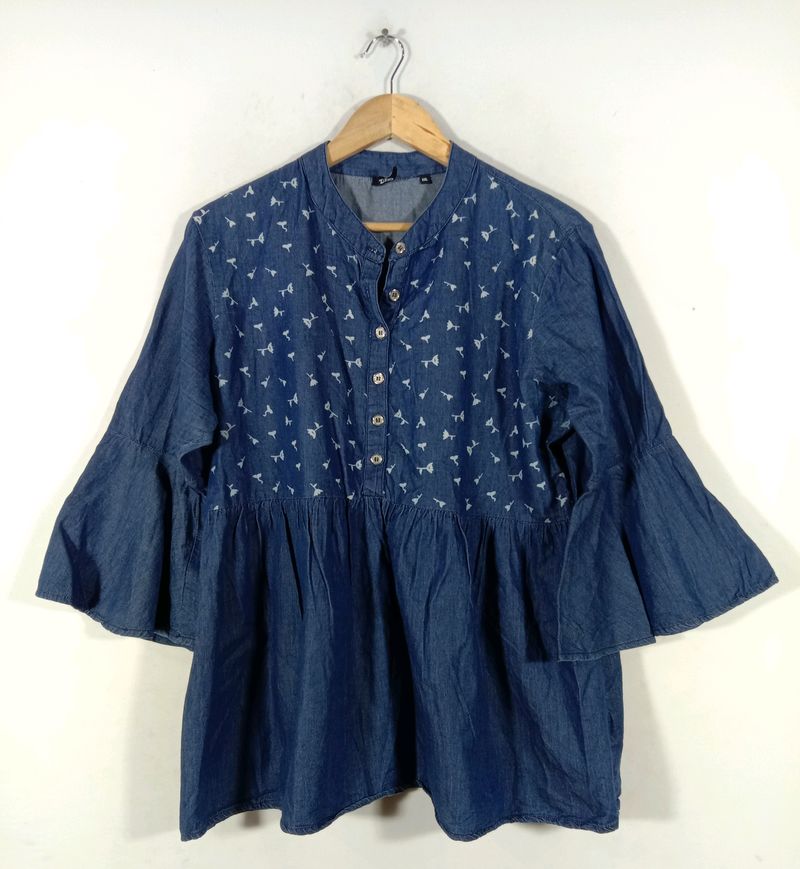 Blue Casual Top (Women's)