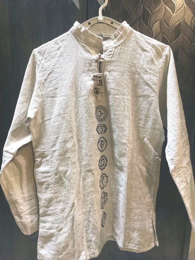 KHHADI TYPE COTTON HALF KURTA