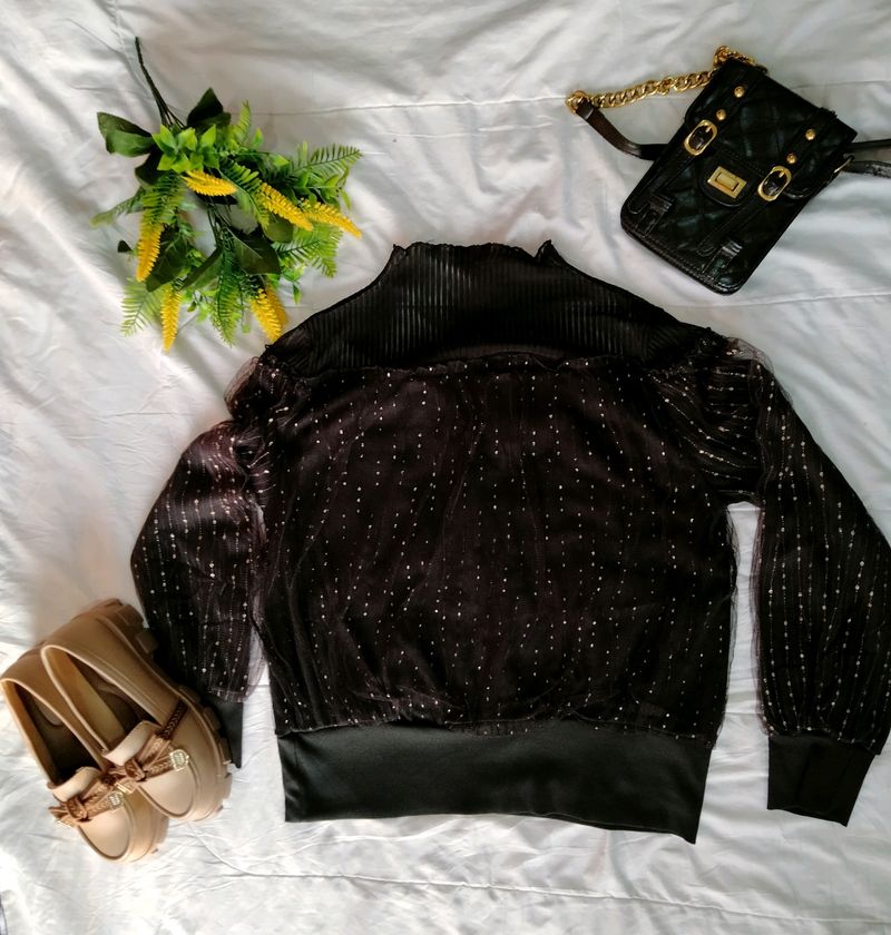 Black Fancy Sweatshirt