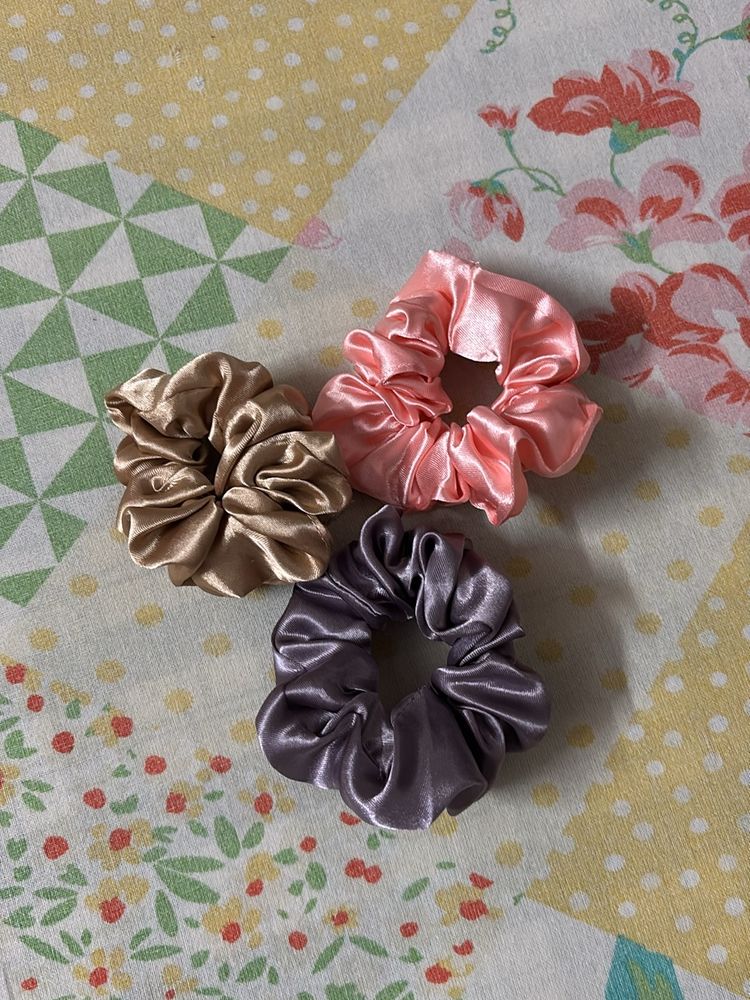 Women Scrunchie Pack Of 3