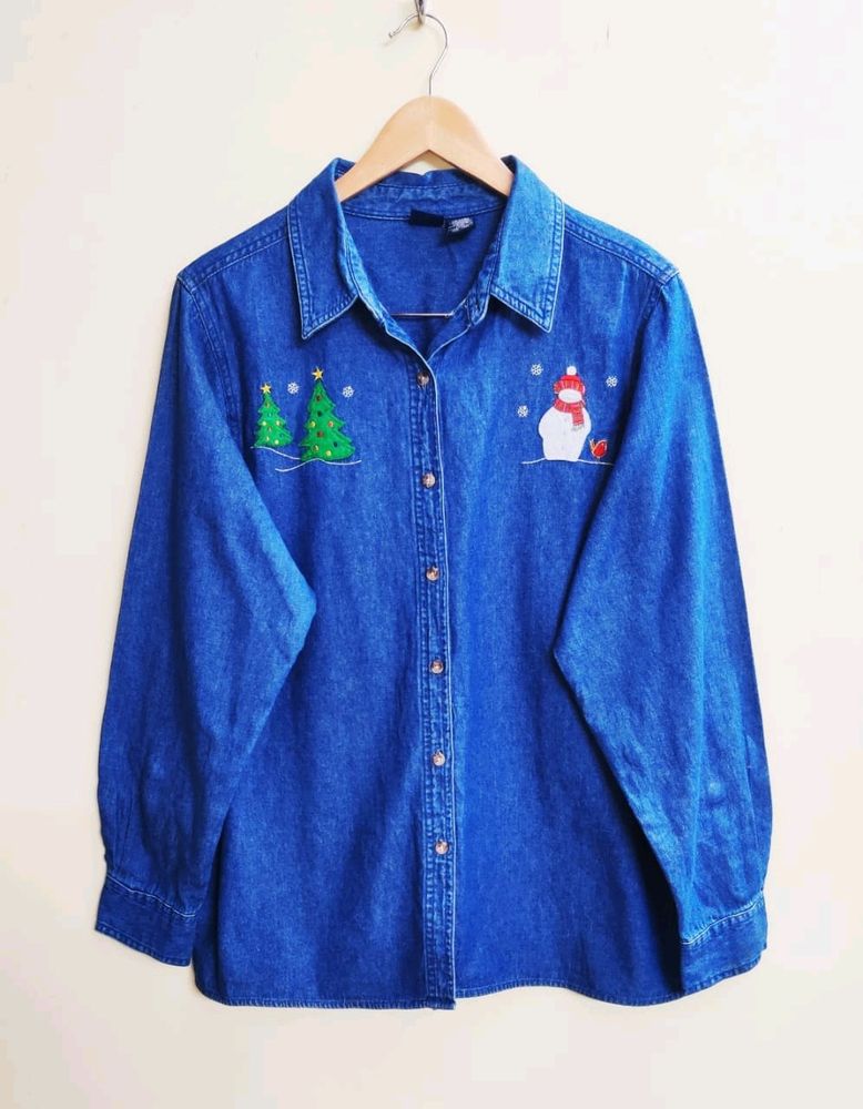 Denim Shirt Size-42