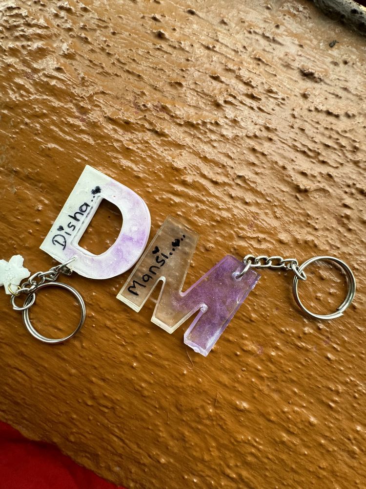 Customized Name Alphabet Key Chain