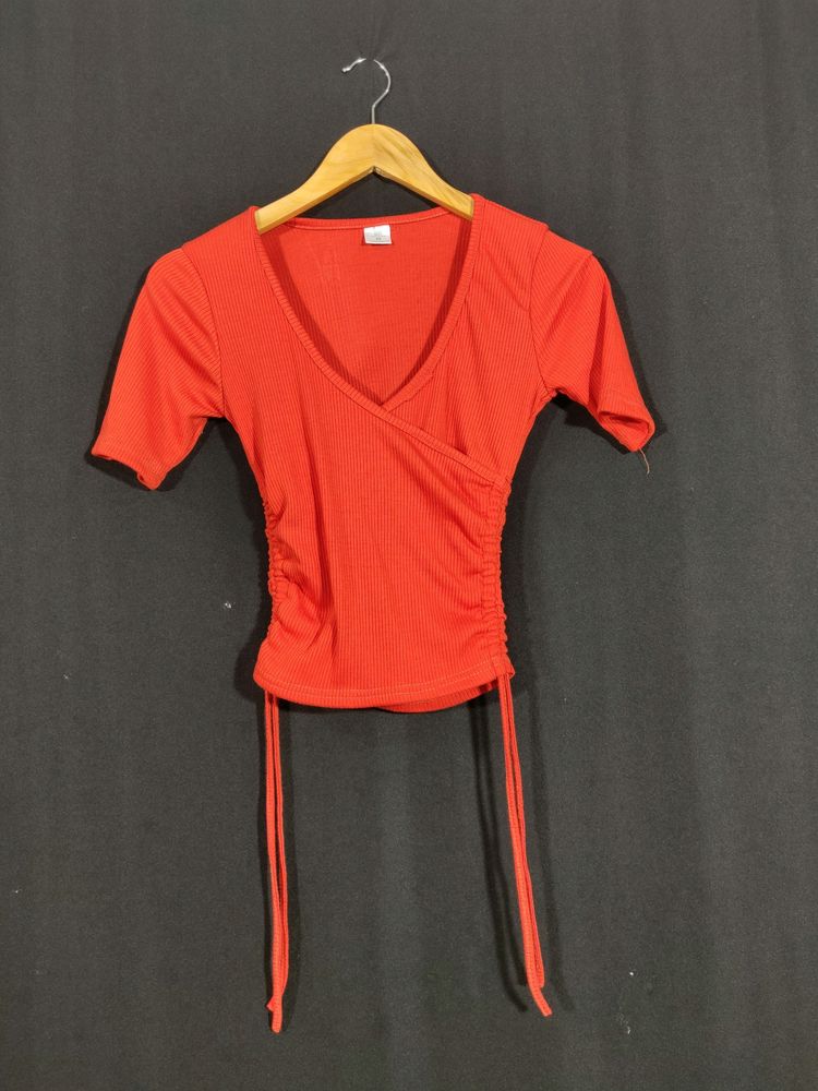 Orange Cropped Top ( Women)