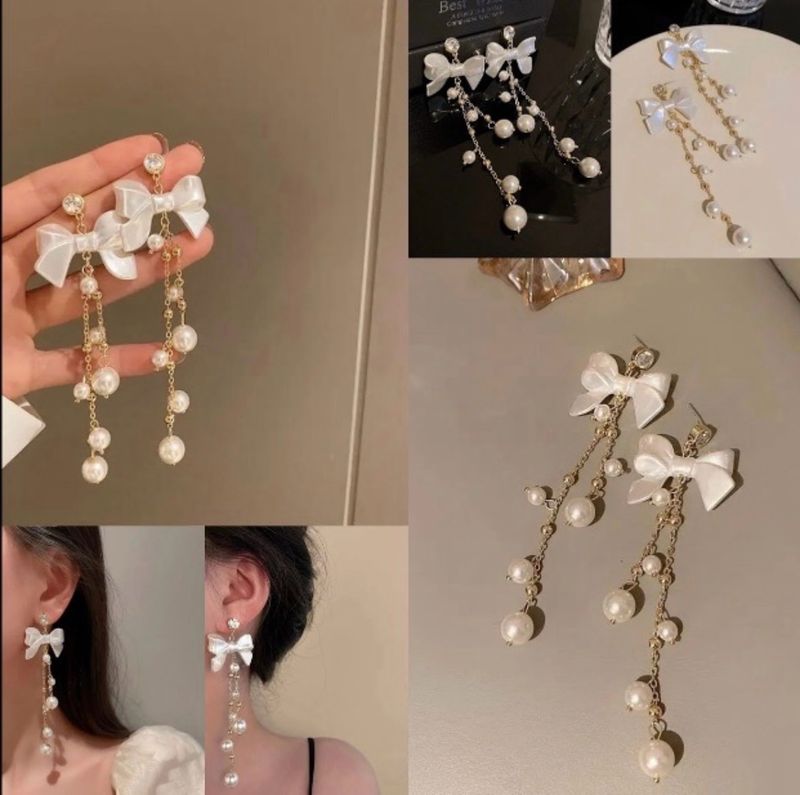 Pearl Long Earrings