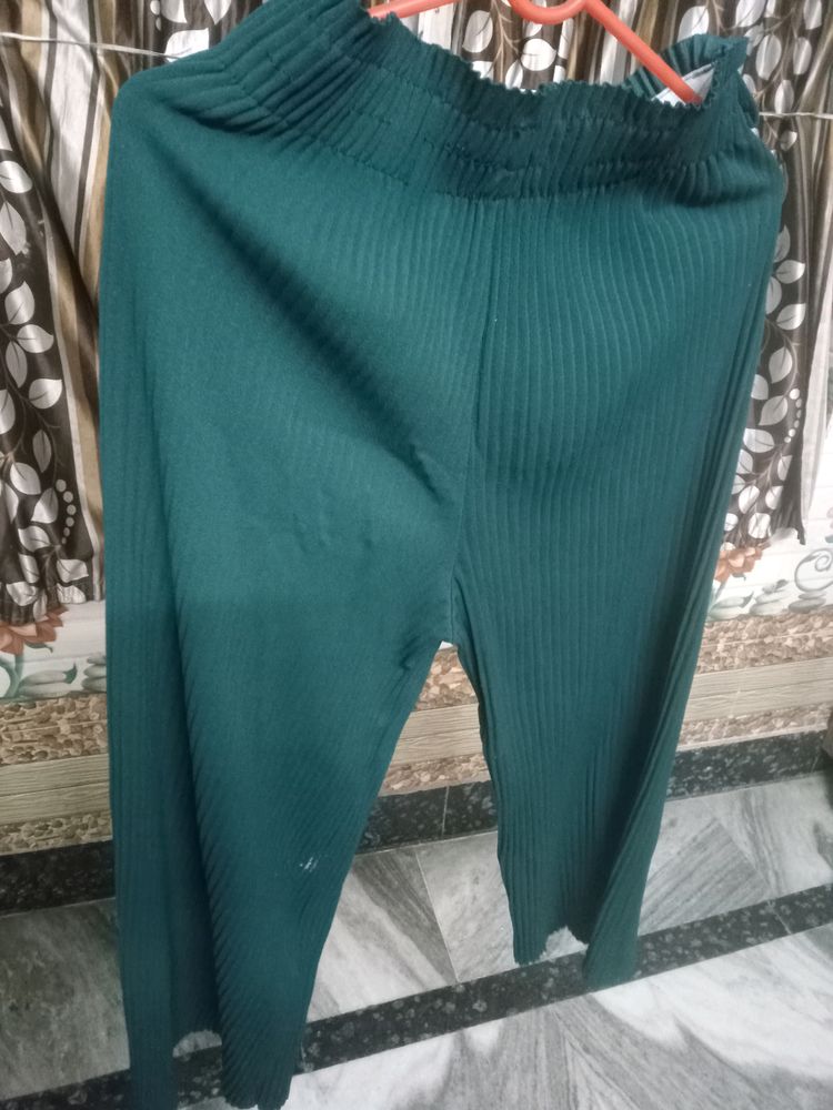 Green Plazzo Pant