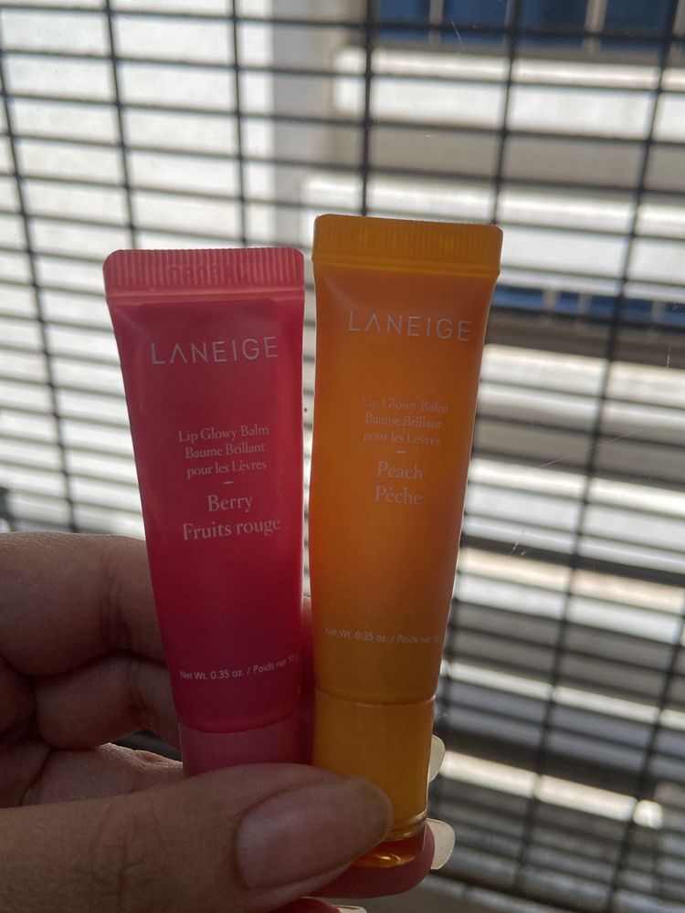 set of 2 laneige lip balms