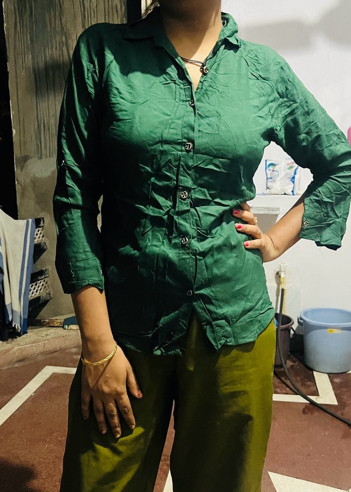 Green Colour Shirt