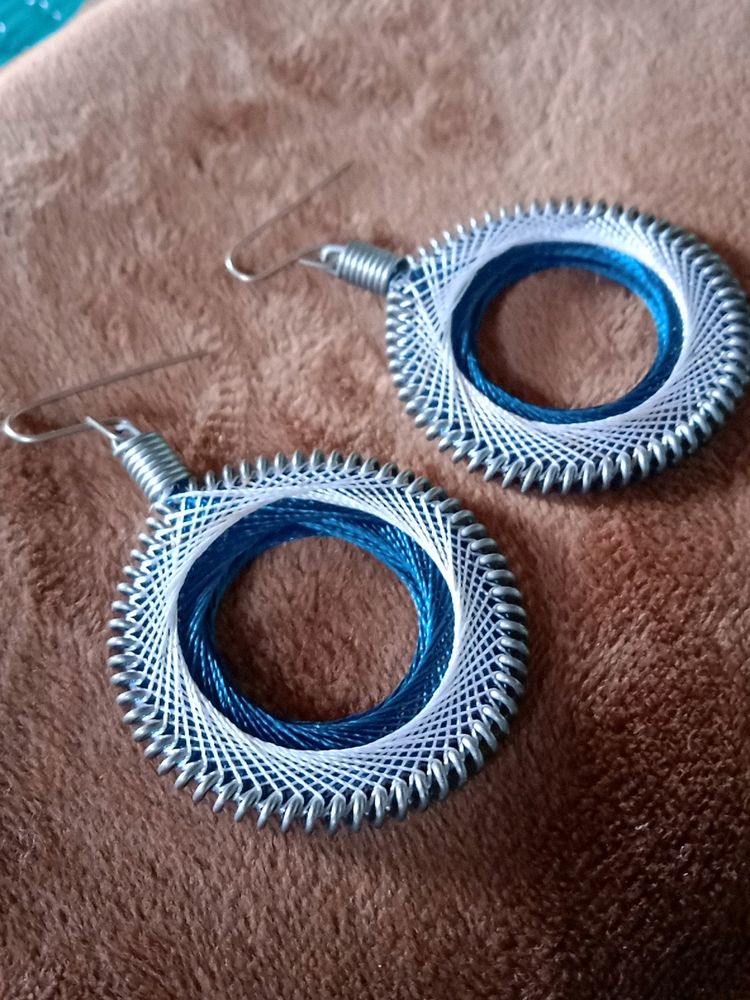 🥳Hand Made Threaded Earrings 😄