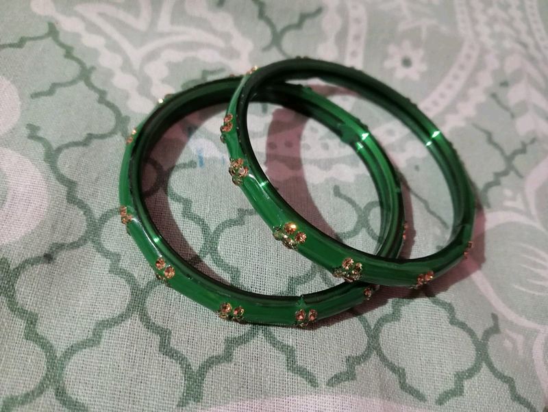 Green Non Breakable Bangle (2)