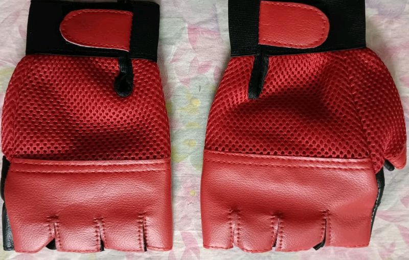 Half Finger Gym Gloves Wrist Support 1pair Only