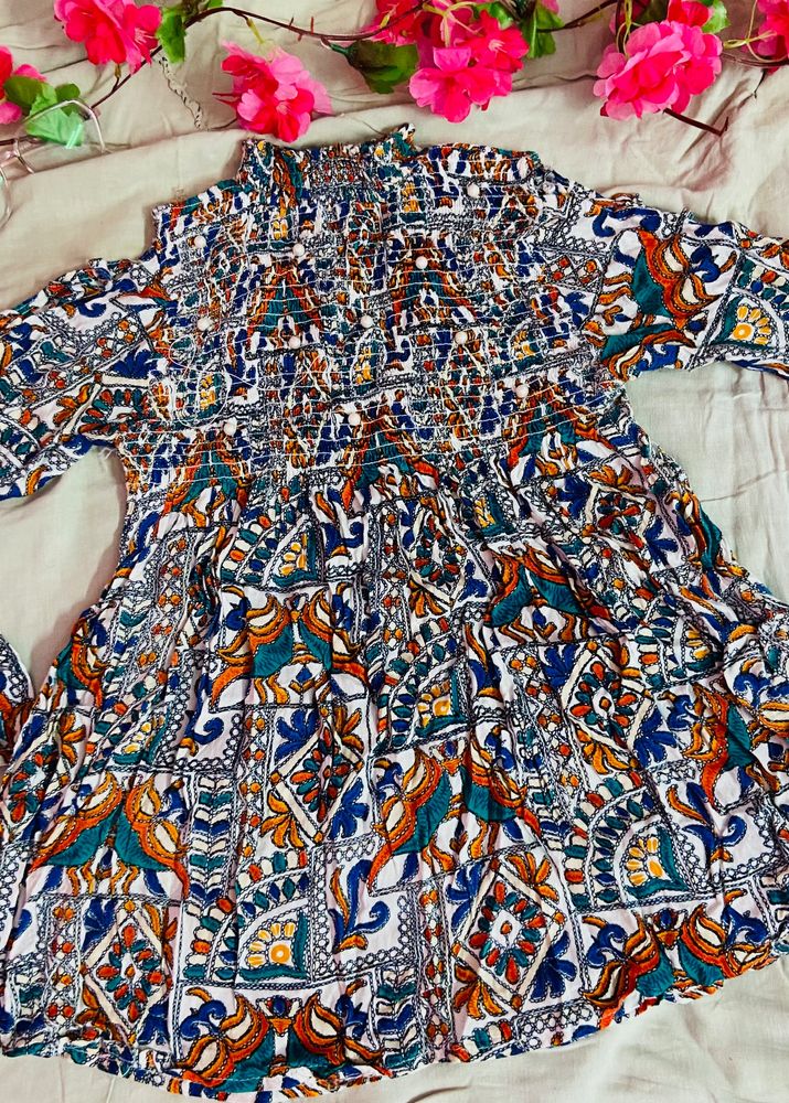 Printed Tunic Top