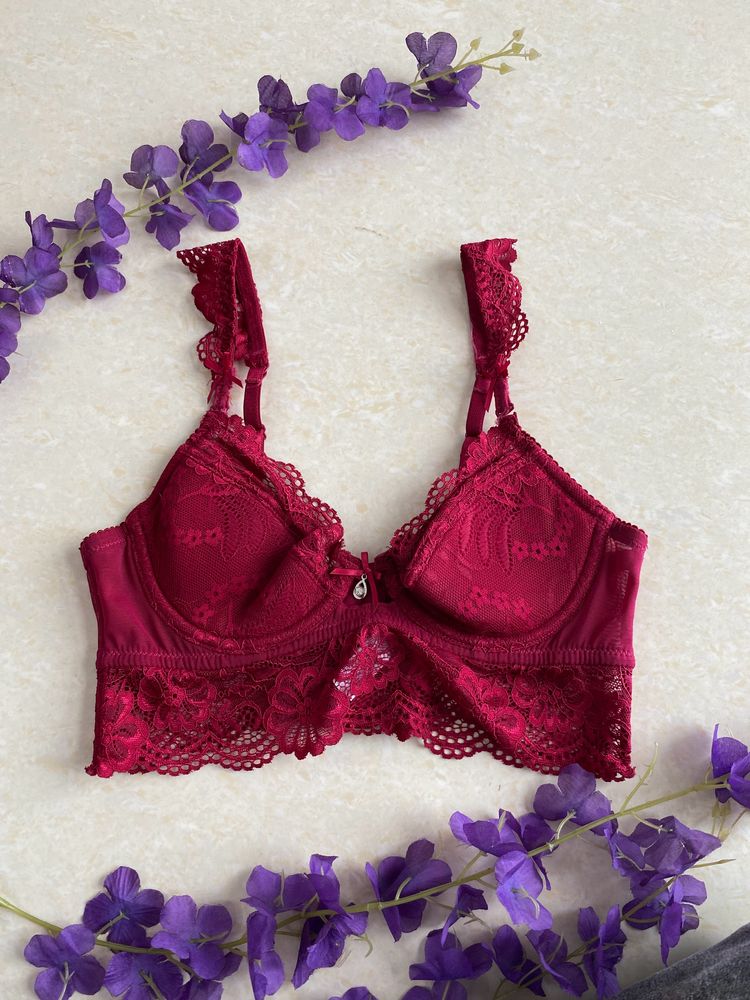 Beautiful Red Lace Padded Bra♥️