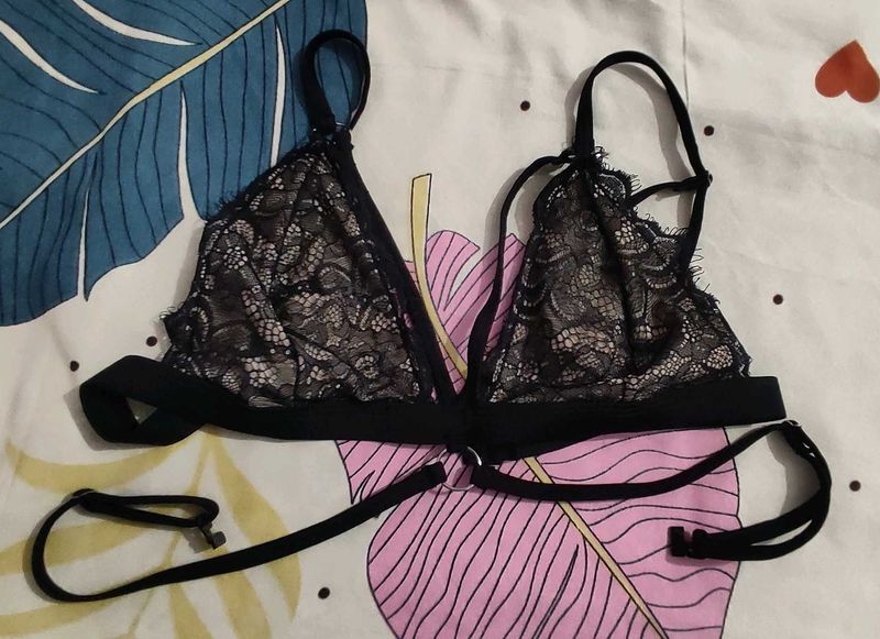 The Black Lace Bra