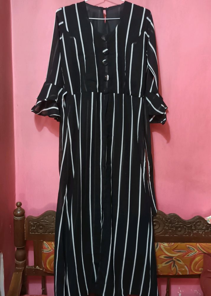 Black Split Kurti