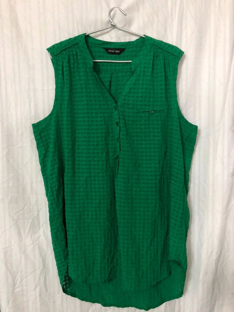 Green causal dress