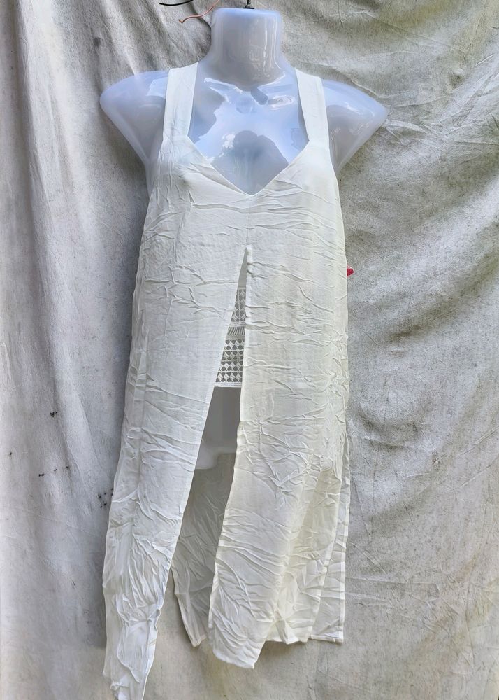 OFF WHITE SEXY KURTI TYPE