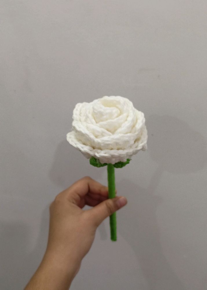 Crochet flower Rose Single Piece