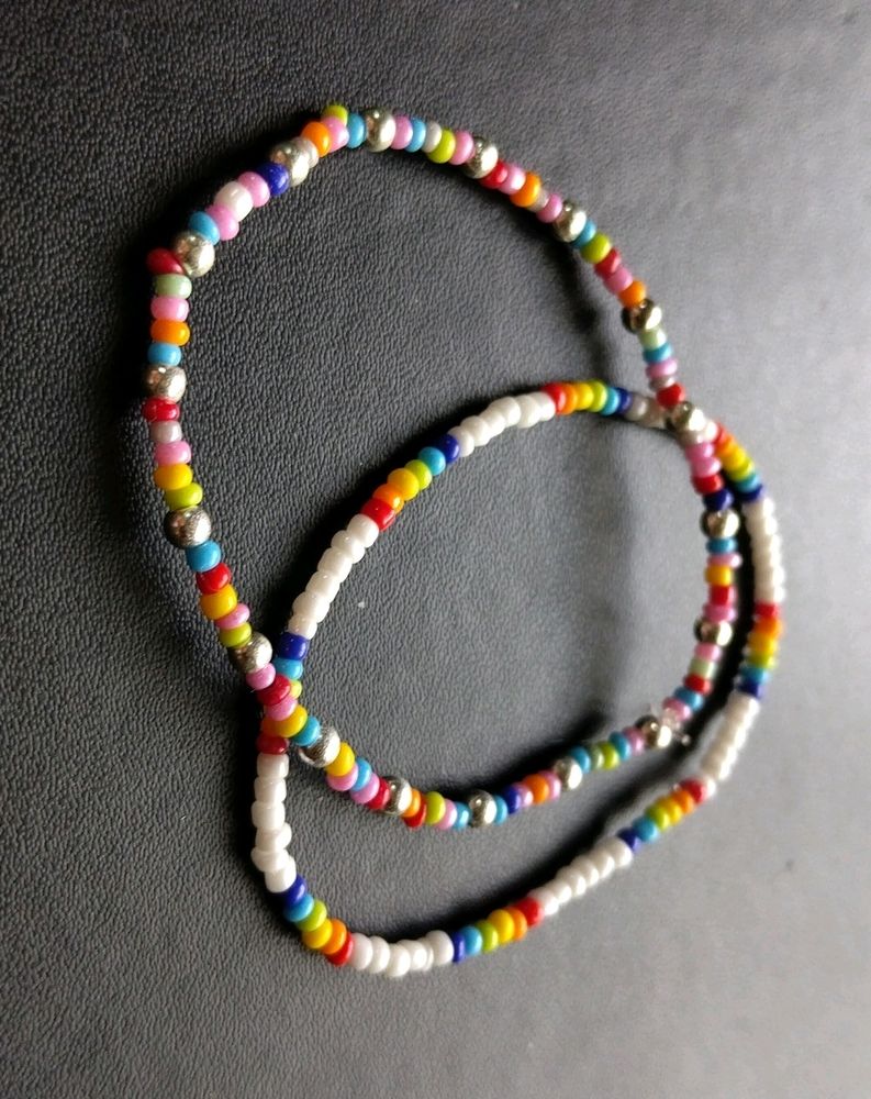 Seed Beads Bracelet Colourful Rainbow Aesthetic