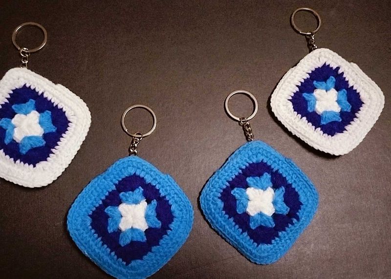 Combo Of 4 Coin Purse Keychain.