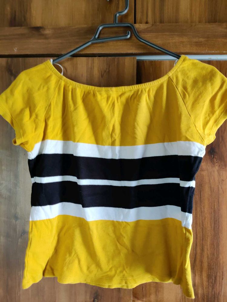 Mustard Casual Top