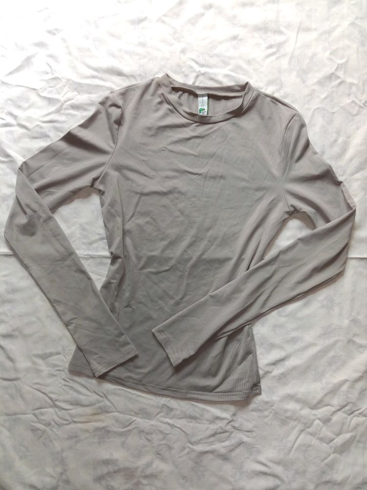 NEWME Solid Full Sleeve Tshirt