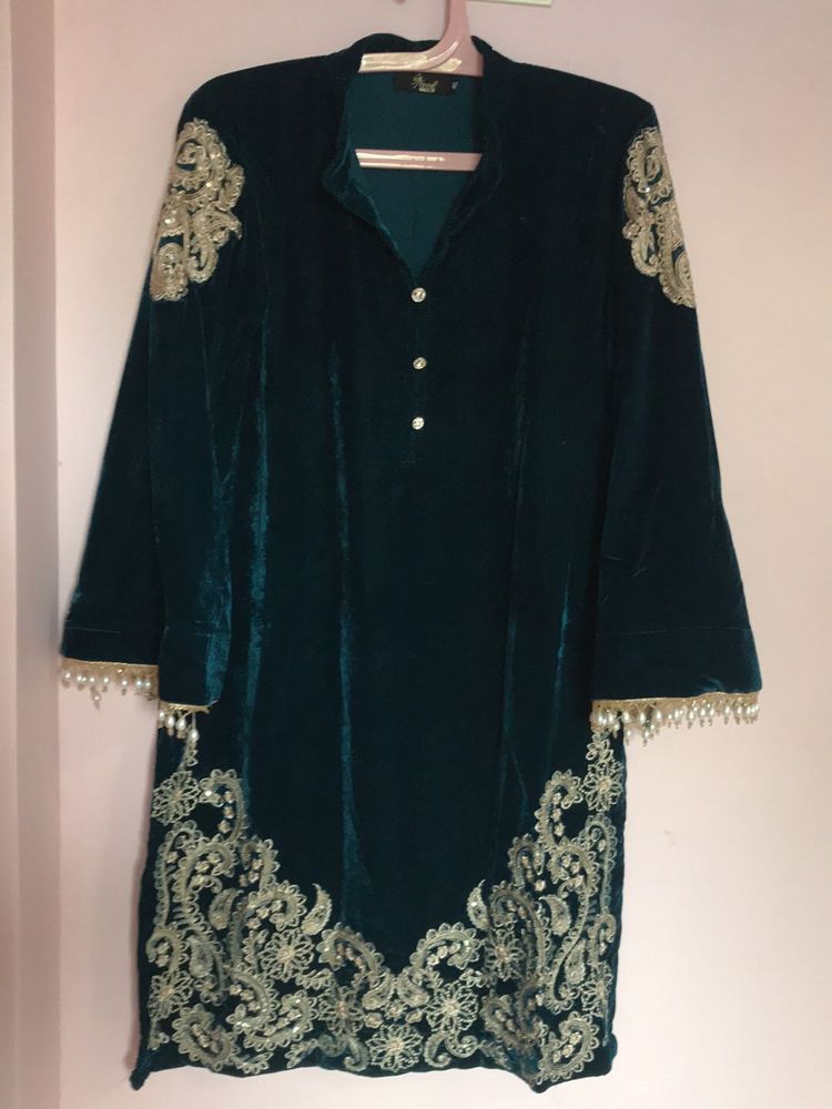 Velvet Pakistani Indo Western Set