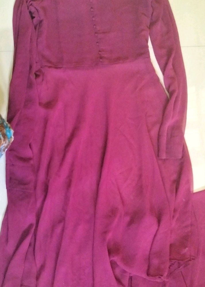 Purple Palazzo Dupatta Kurta Also Available