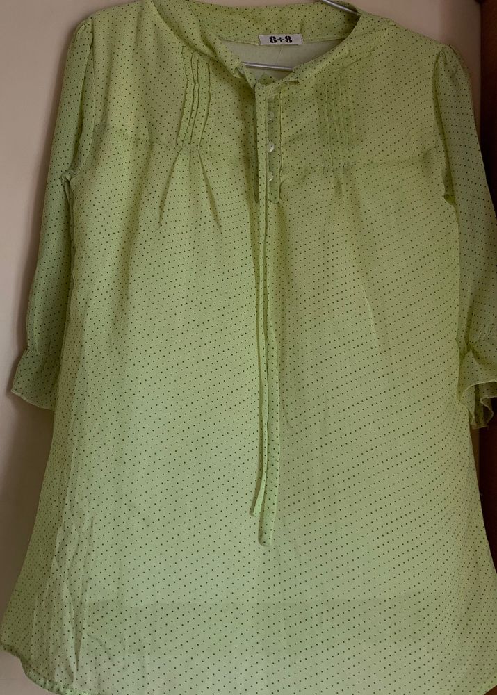 Lime Green Top In Very Good Condition