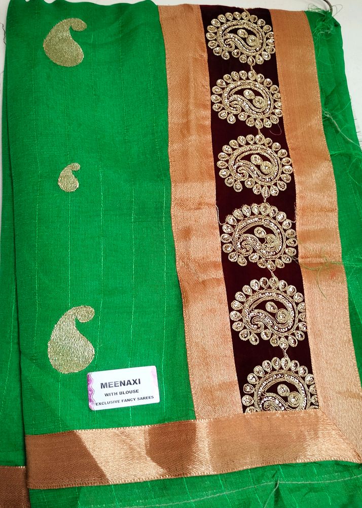 Green Daily Use Saree