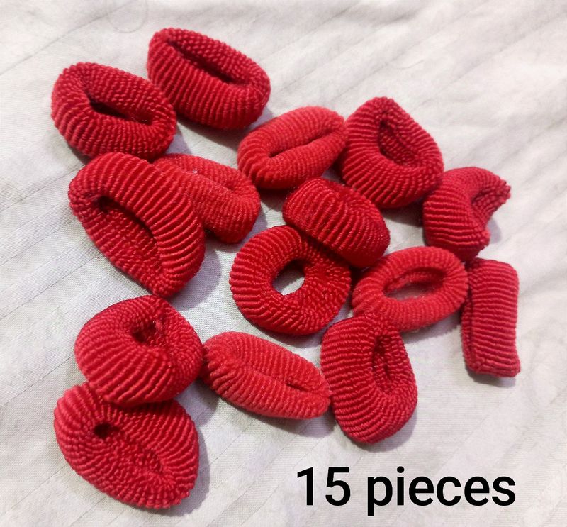 Black And Red Rubber bands (40 Pieces)