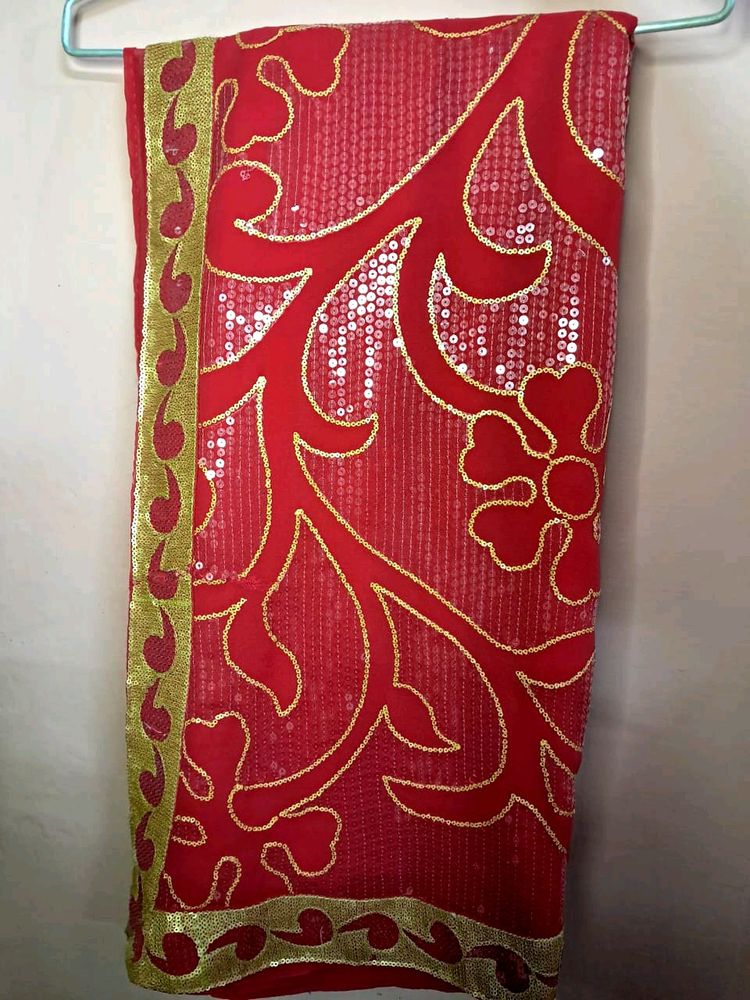 Beautiful All Over Work Saree For Wedding