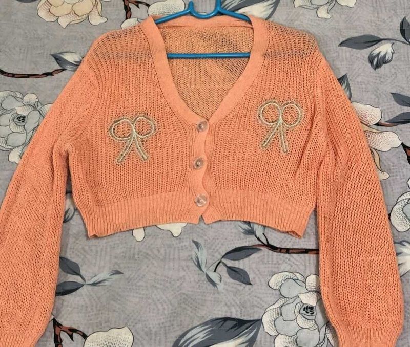 Orange Cardigan