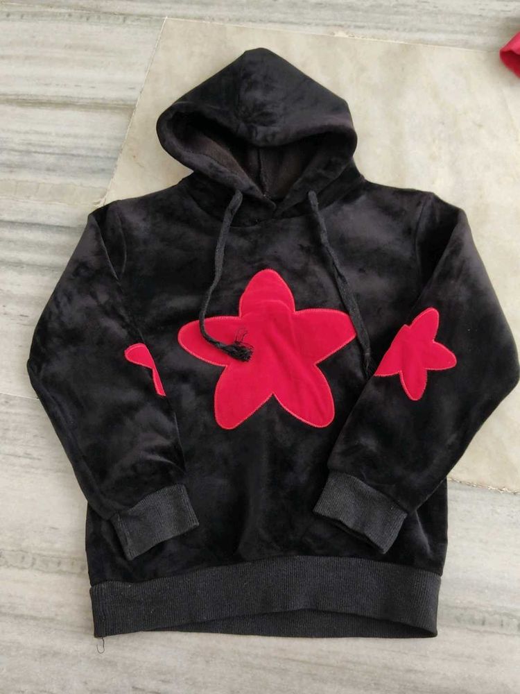 Black Velvet Hoodie