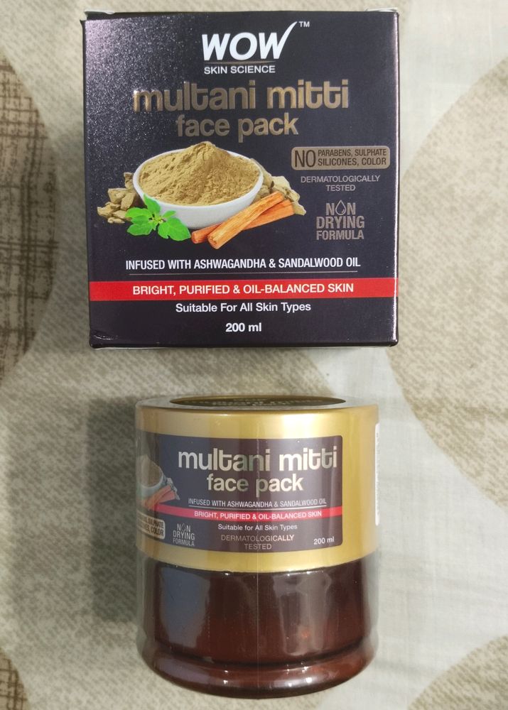 Wow Multani Mitti Face Pack