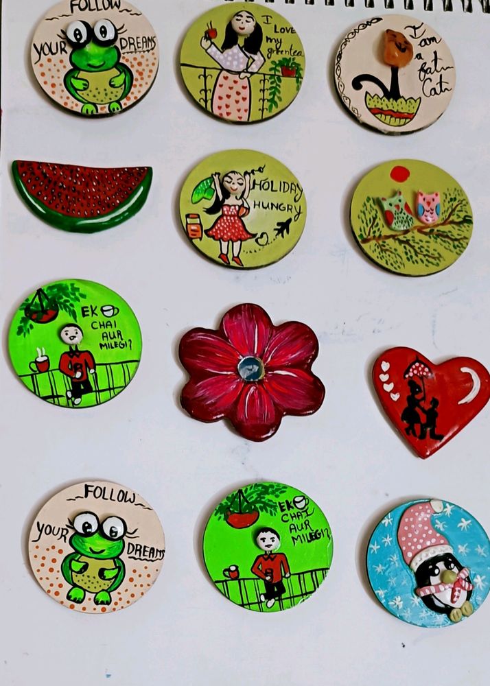 Purely Handmade Wall Hanging Fridge Magnets