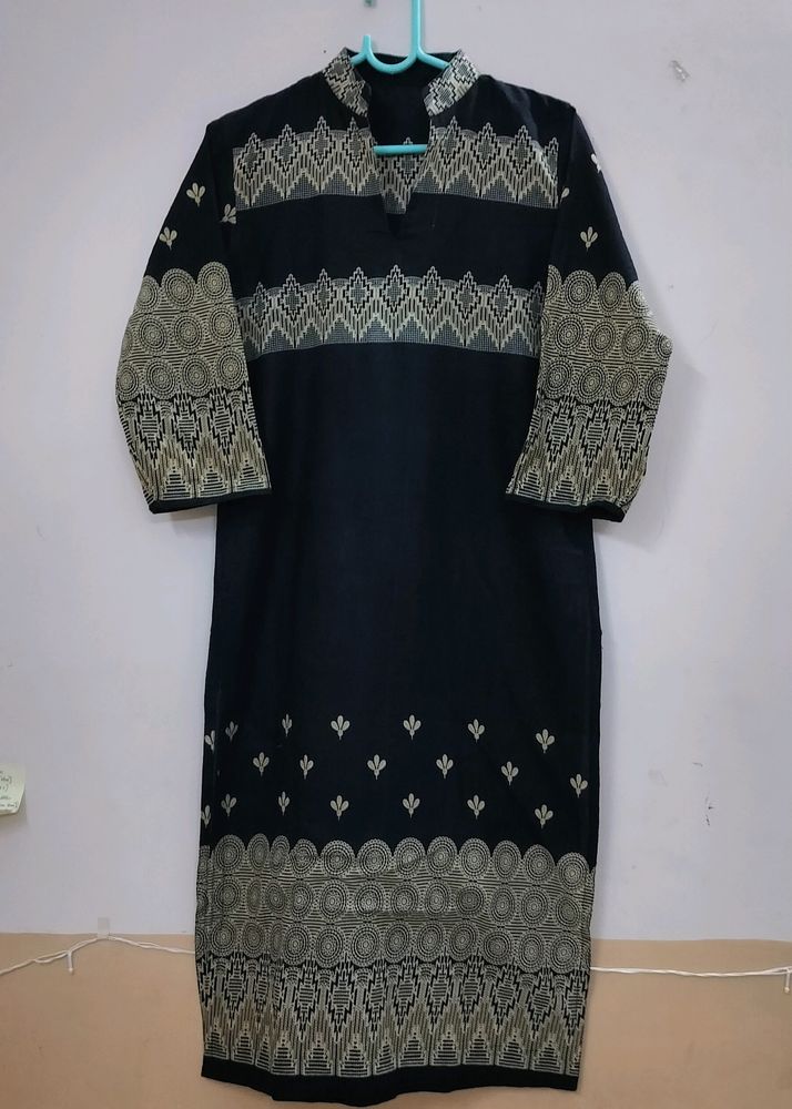 Black Cotton Kurti